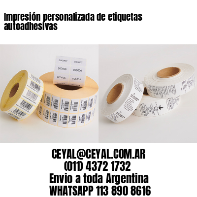 Impresión personalizada de etiquetas autoadhesivas