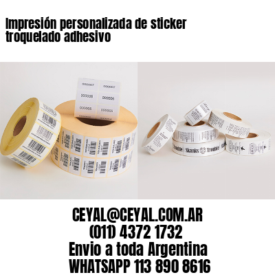 Impresión personalizada de sticker troquelado adhesivo