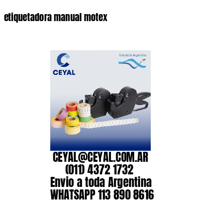 etiquetadora manual motex