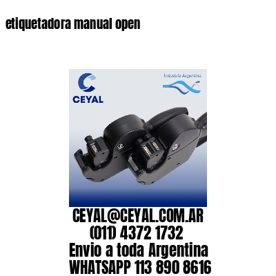 etiquetadora manual open