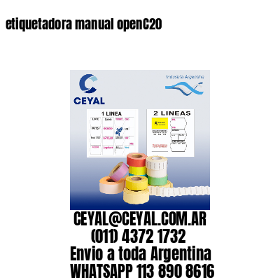 etiquetadora manual openC20