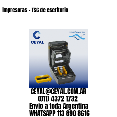 impresoras – TSC de escritorio