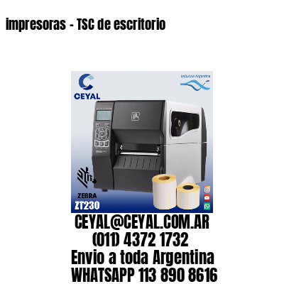 impresoras – TSC de escritorio