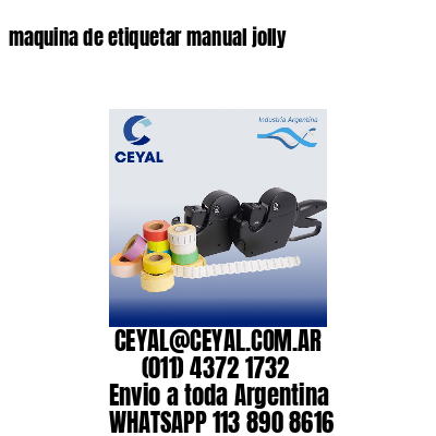 maquina de etiquetar manual jolly