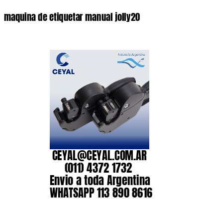 maquina de etiquetar manual jolly20