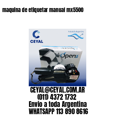 maquina de etiquetar manual mx5500