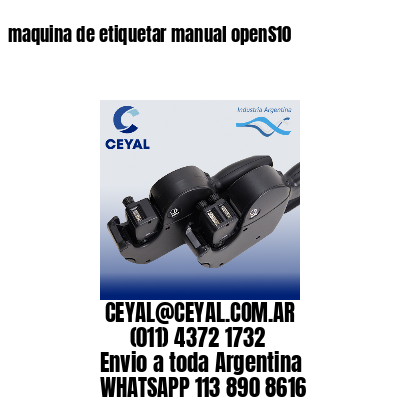 maquina de etiquetar manual openS10