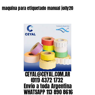 maquina para etiquetado manual jolly20