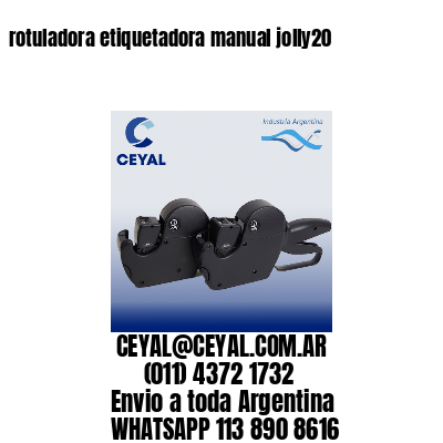 rotuladora etiquetadora manual jolly20