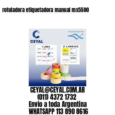 rotuladora etiquetadora manual mx5500