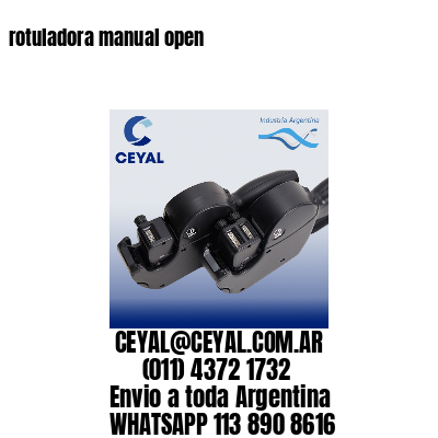 rotuladora manual open