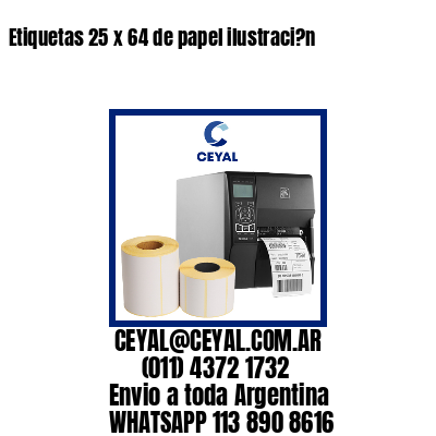 Etiquetas 25 x 64 de papel ilustraci?n