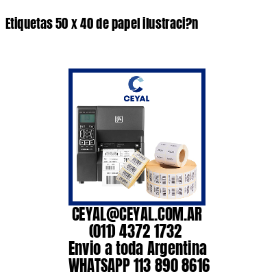Etiquetas 50 x 40 de papel ilustraci?n