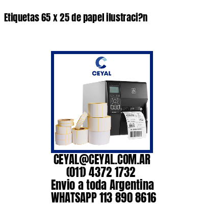 Etiquetas 65 x 25 de papel ilustraci?n