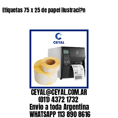 Etiquetas 75 x 25 de papel ilustraci?n