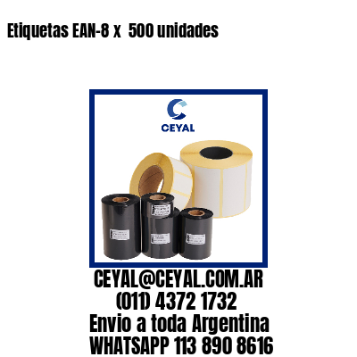 Etiquetas EAN-8 x  500 unidades