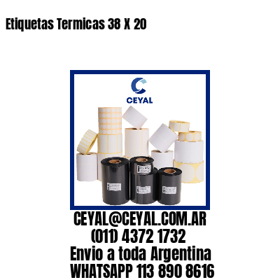 Etiquetas Termicas 38 X 20