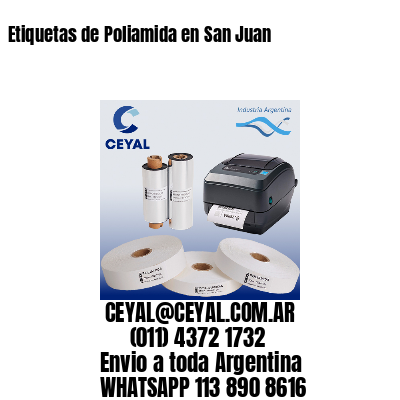 Etiquetas de Poliamida en San Juan