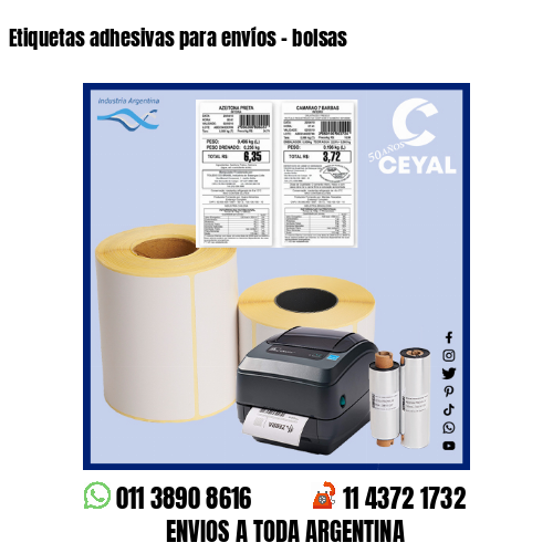 Etiquetas adhesivas para envíos – bolsas