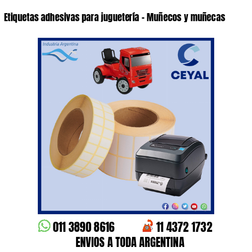 Etiquetas adhesivas para juguetería – Muñecos y muñecas