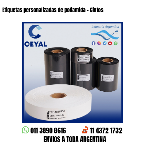 Etiquetas personalizadas de poliamida – Cintos