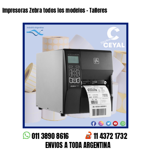 Impresoras Zebra todos los modelos – Talleres