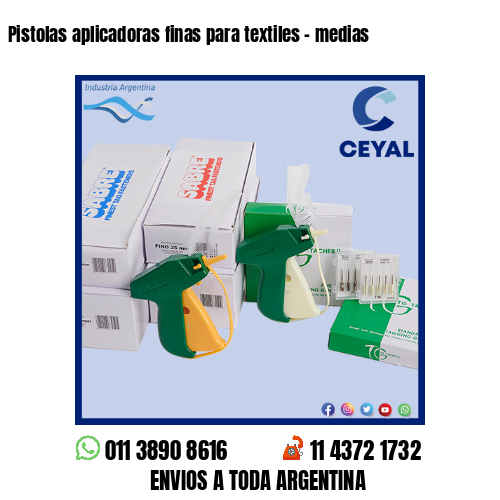 Pistolas aplicadoras finas para textiles – medias