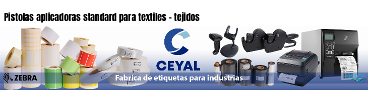 Pistolas aplicadoras standard para textiles - tejidos
