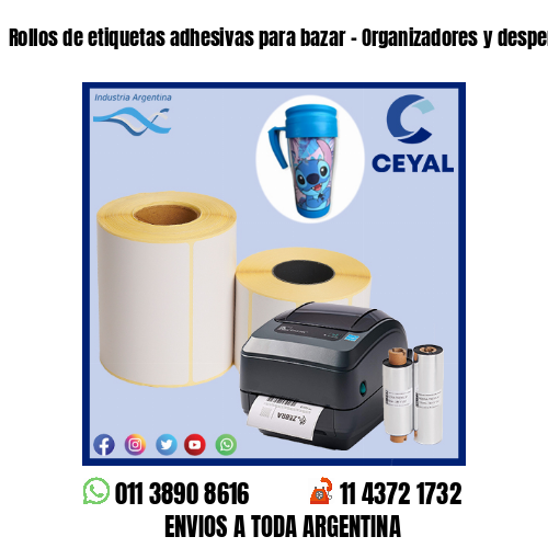 Rollos de etiquetas adhesivas para bazar – Organizadores y despenseros