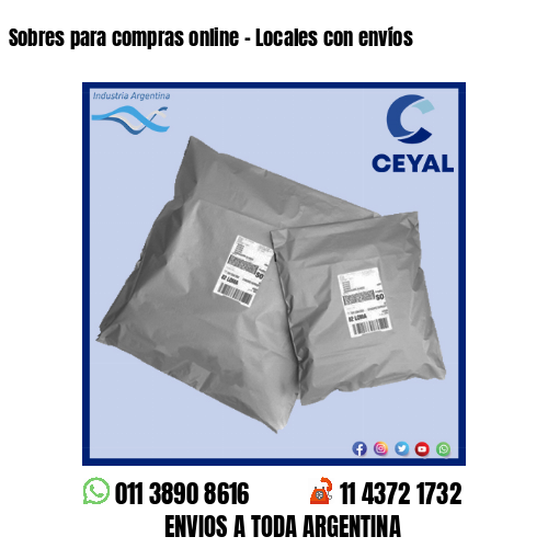 Sobres para compras online – Locales con envíos