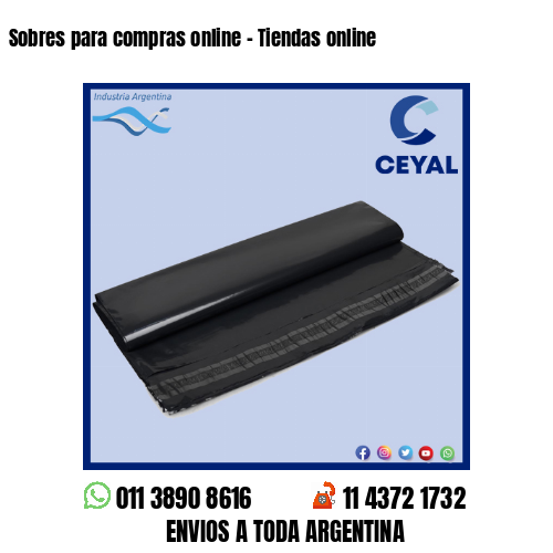Sobres para compras online – Tiendas online
