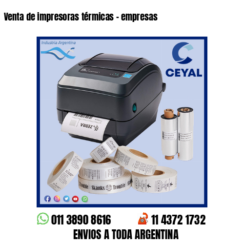 Venta de impresoras térmicas – empresas