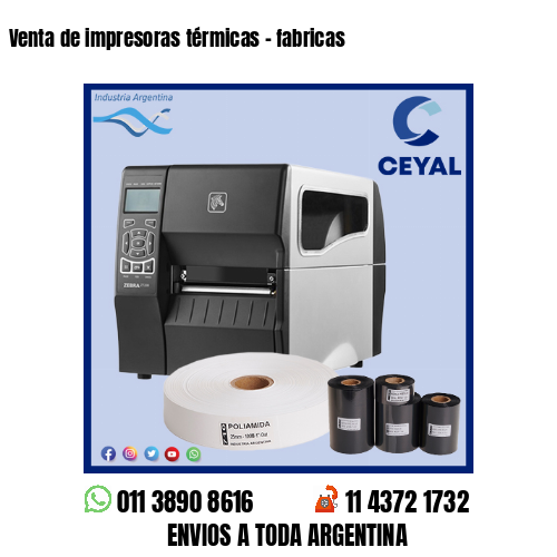 Venta de impresoras térmicas – fabricas