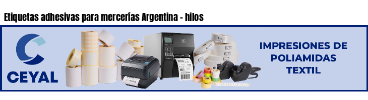 Etiquetas adhesivas para mercerías Argentina - hilos