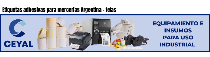 Etiquetas adhesivas para mercerías Argentina - telas