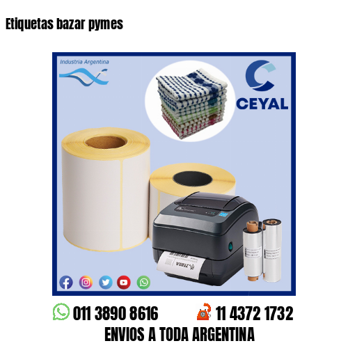 Etiquetas bazar pymes