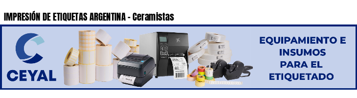 IMPRESIÓN DE ETIQUETAS ARGENTINA - Ceramistas