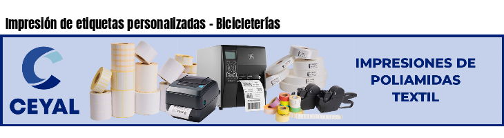 Impresión de etiquetas personalizadas - Bicicleterías