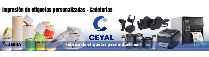 Impresión de etiquetas personalizadas - Cadeterías