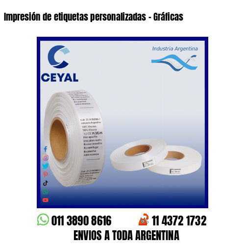 Impresión de etiquetas personalizadas – Gráficas