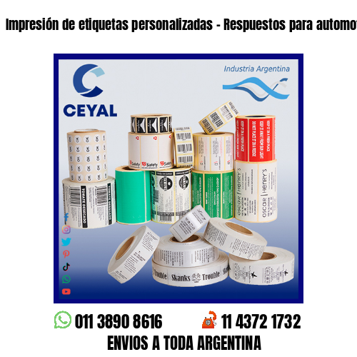 Impresión de etiquetas personalizadas – Respuestos para automotores