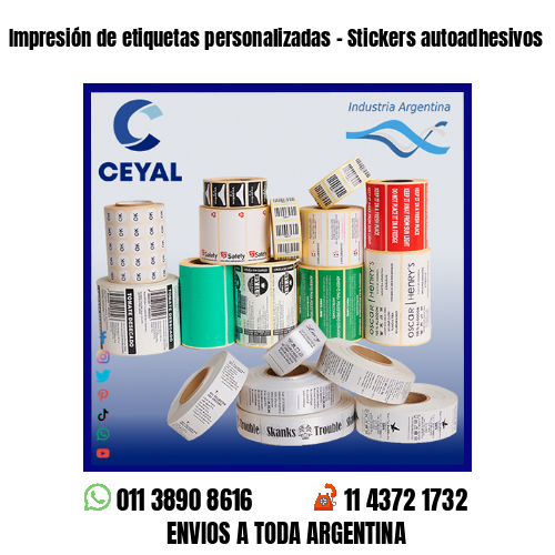Impresión de etiquetas personalizadas – Stickers autoadhesivos
