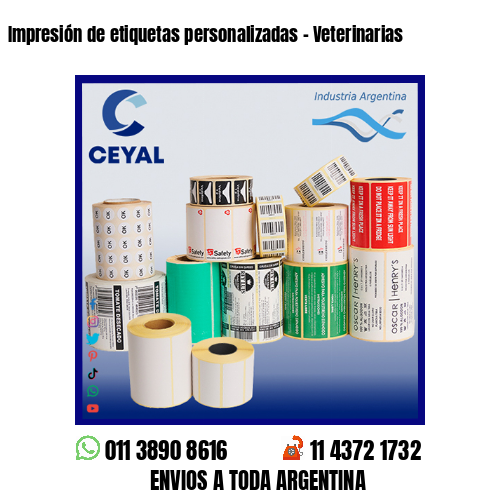 Impresión de etiquetas personalizadas – Veterinarias