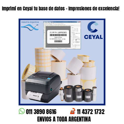 Imprimí en Ceyal tu base de datos – Impresiones de excelencia!