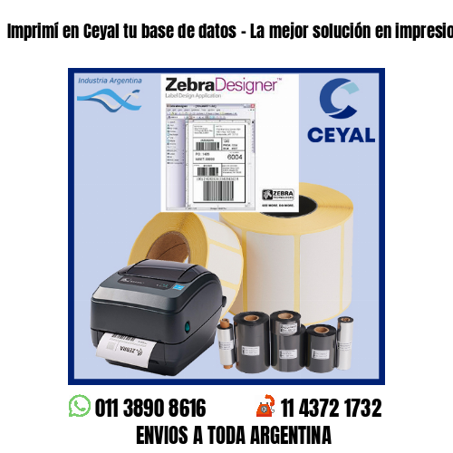 Imprimí en Ceyal tu base de datos – La mejor solución en impresiones
