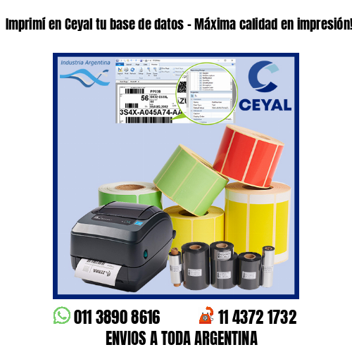 Imprimí en Ceyal tu base de datos – Máxima calidad en impresión!