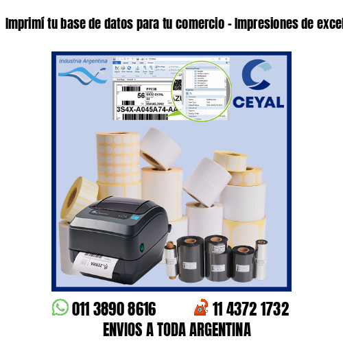 Imprimí tu base de datos para tu comercio – Impresiones de excelencia!