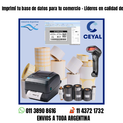 Imprimí tu base de datos para tu comercio – Líderes en calidad de impresión!