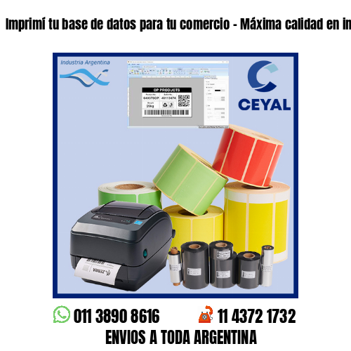 Imprimí tu base de datos para tu comercio – Máxima calidad en impresión!