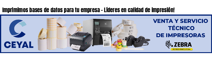Imprimimos bases de datos para tu empresa - Líderes en calidad de impresión!
